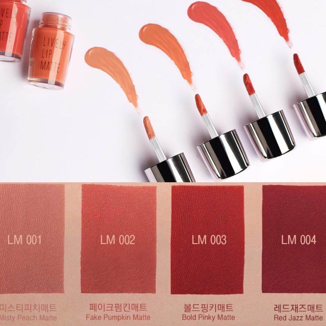 Eglip Lively Lip Matte #LM001 Misty peach Matte 5g