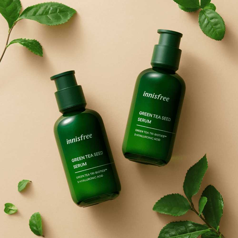 innisfree Green Tea Eeed Serum Green Tea Tri-Biotics 5-Hyaluronic Acid 